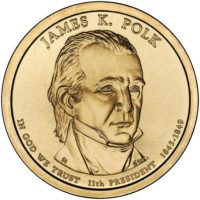 1 доллар 2009 США  James Knox Polk 11й президент