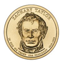 1 доллар 2009 США  Zachary Taylor 12й президент