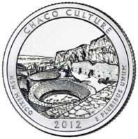 25 центов США Национальный исторический парк Чако Нью-Мексико