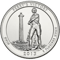 25 центов США Международный мемориал мира Огайо