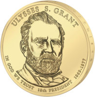 1 доллар 2011 США  Ulysses S Grant 18й президент