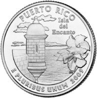 25 центов территория США Пуэрто-Рико