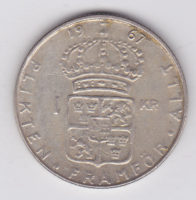 1 крона 1967 года