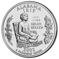 25 центов США Штат Алабама