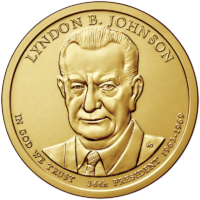 1 доллар 2015 года Линдон Джонсон 36 президент