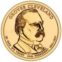 1 доллар 2012 США  Grover Cleveland 24й президент