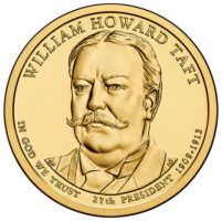 1 дoллaр 2013 США  William Howard Taft 27й прeзидeнт
