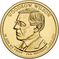 1 дoллaр 2013 США  Woodrow Wilson 28й прeзидeнт