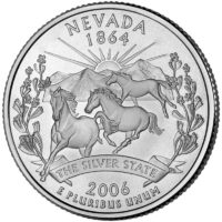 25 центов США Штат Невада