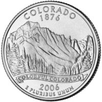 25 центов США Штат Колорадо