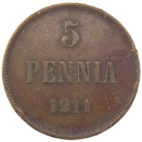 5 пенни 1911 г.