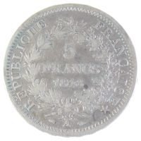 Франция. 5 франков 1848 г.