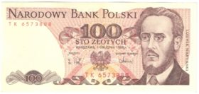 Польша. 100 злотых 1986 г.