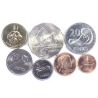 Фиджи. Набор монет 1976-1995 гг. (7 шт.)