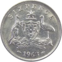 Австралия. 6 пенсов 1963 г.