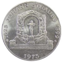 Австрия . 100 шиллингов 1975 г. «150 лет со дня рождения Иоганна Штрауса»