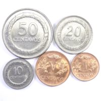 Колумбия. Набор монет 1967-1978 гг.